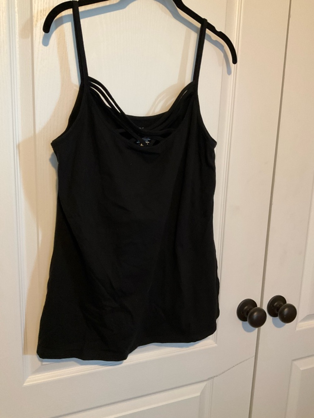 Maurices Black Strappy Cami Tank